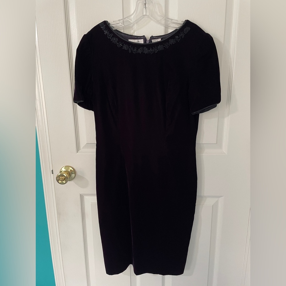 Liz Claiborne Purple Sheath Midi Dress